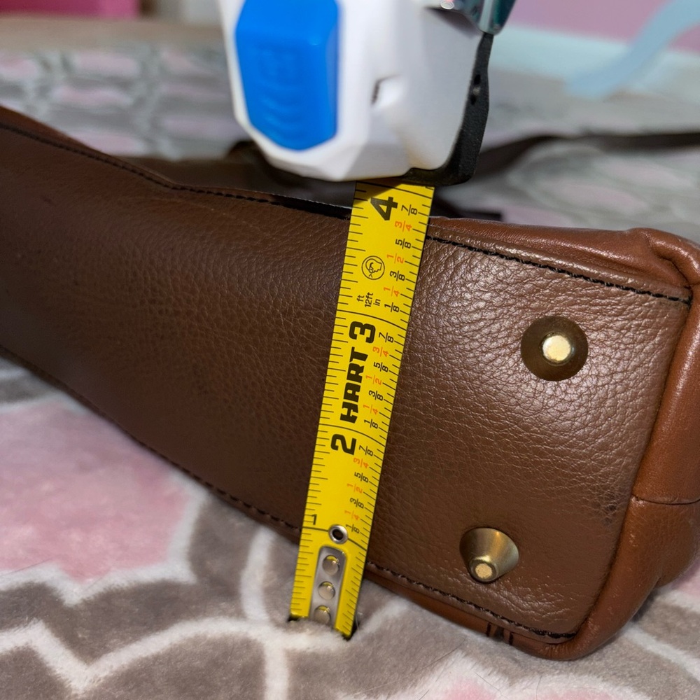 Stone Mountain Brown Leather Crossbody Bag Genuine Leather Boho Shoulder Purse - Picture 6 of 8